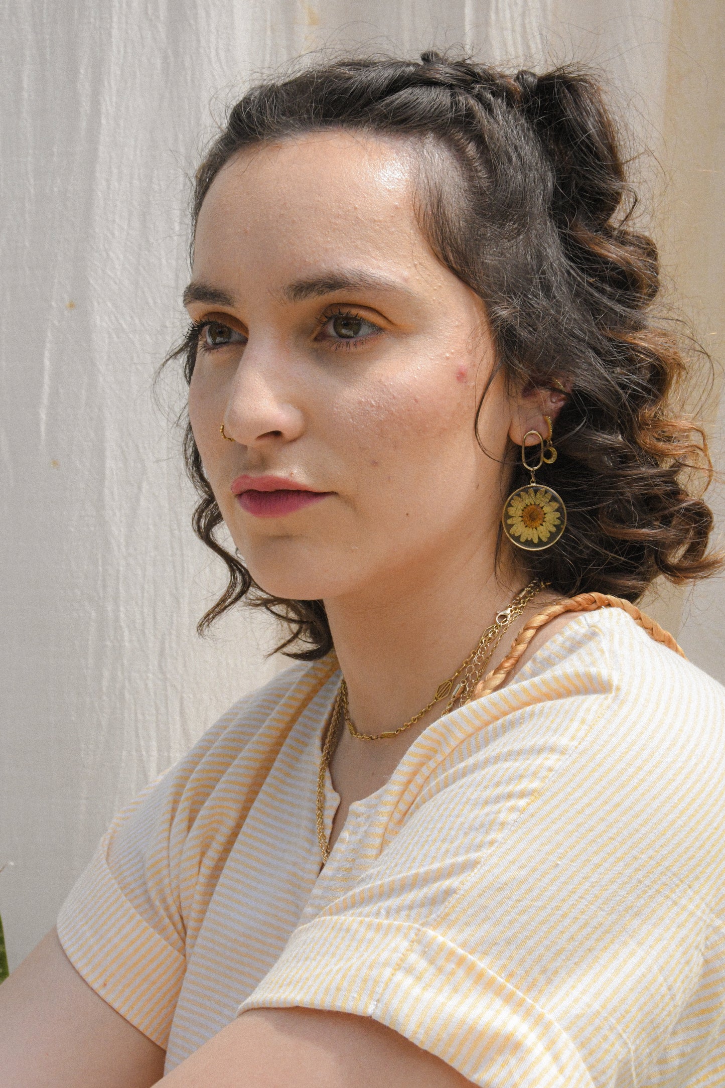Stéphanie Rayé Jaune - Aune _ Boutique officielle